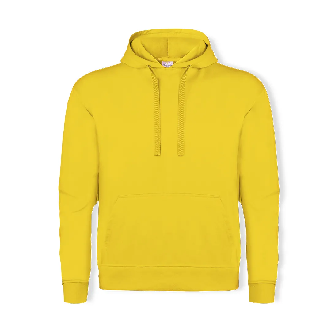 SUDADERA ADULTO CON CAPUCHA -KEYA- SWP28 AMARILLO