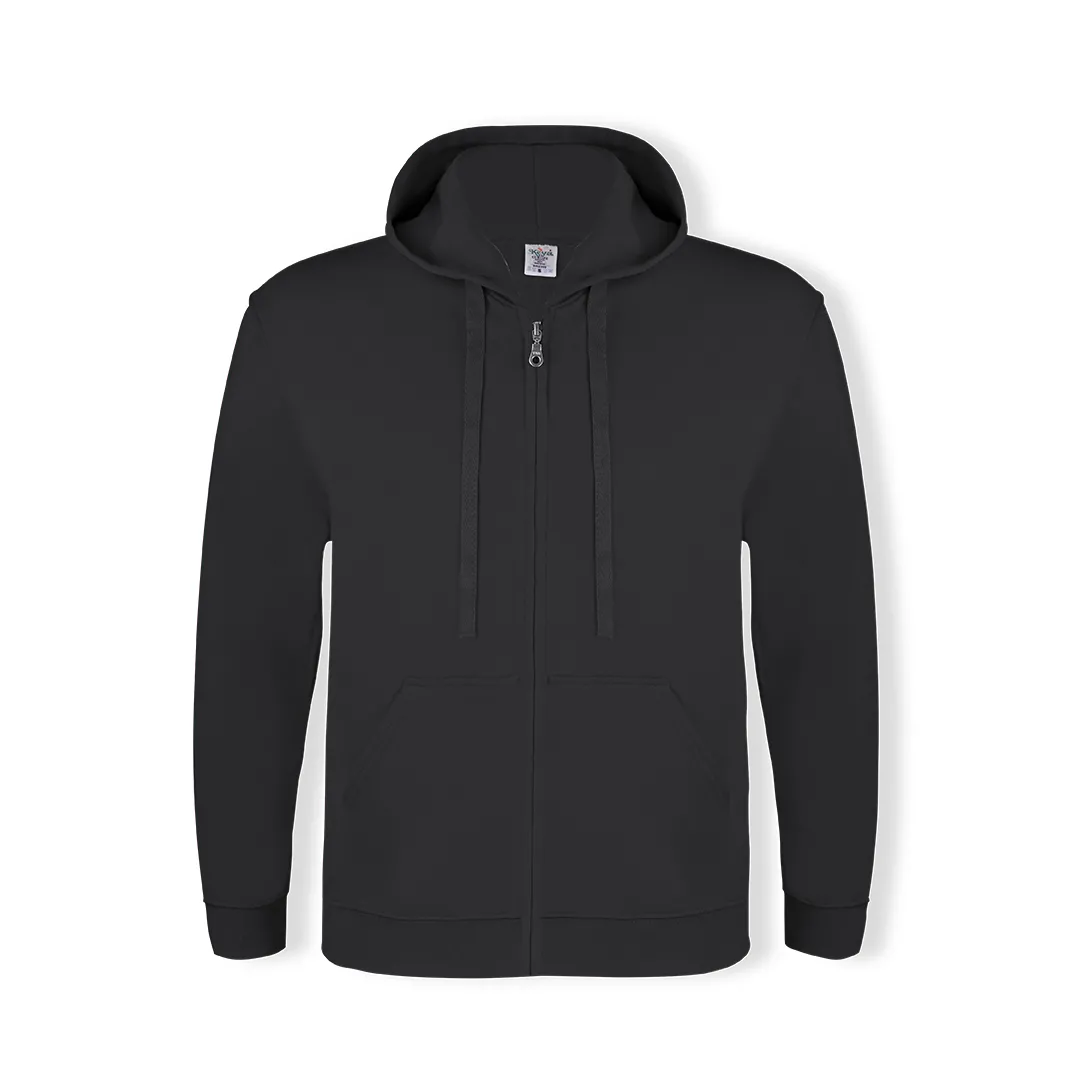 SUDADERA ADULTO CAPUCHA + CREMALLERA -KEYA NEGRO