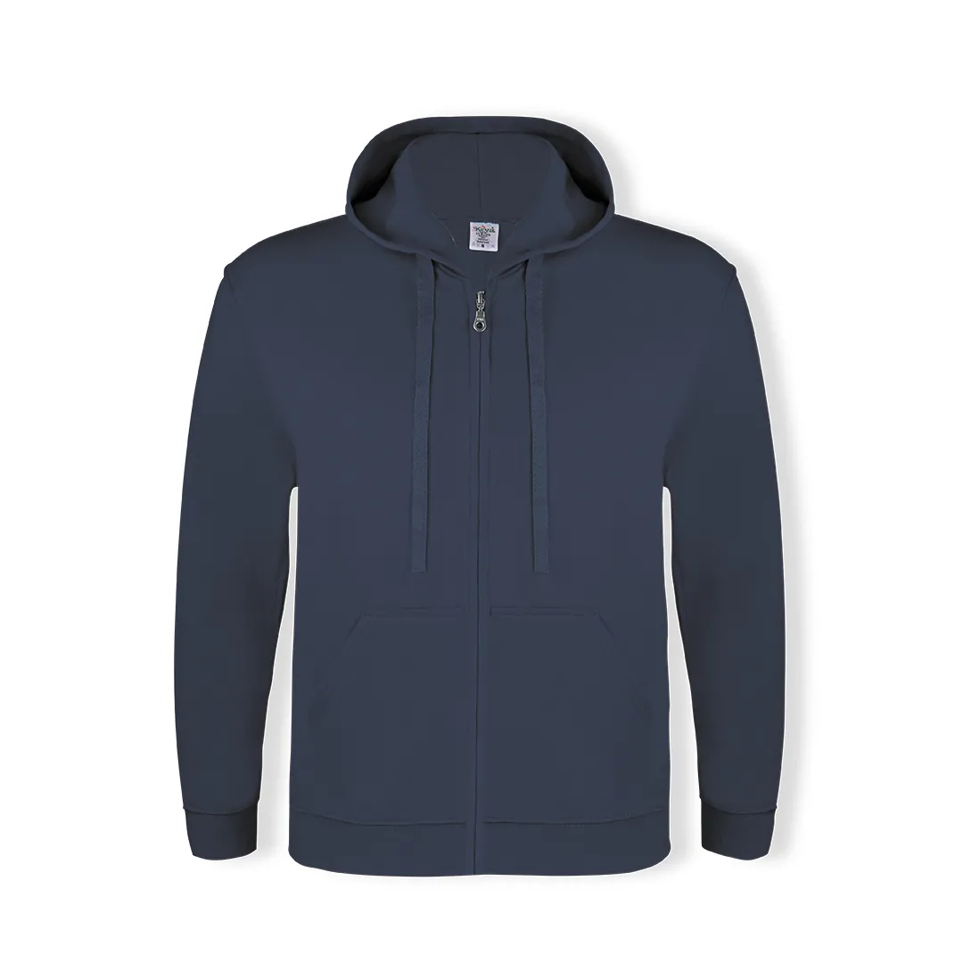 SUDADERA ADULTO CAPUCHA + CREMALLERA -KEYA MARINO