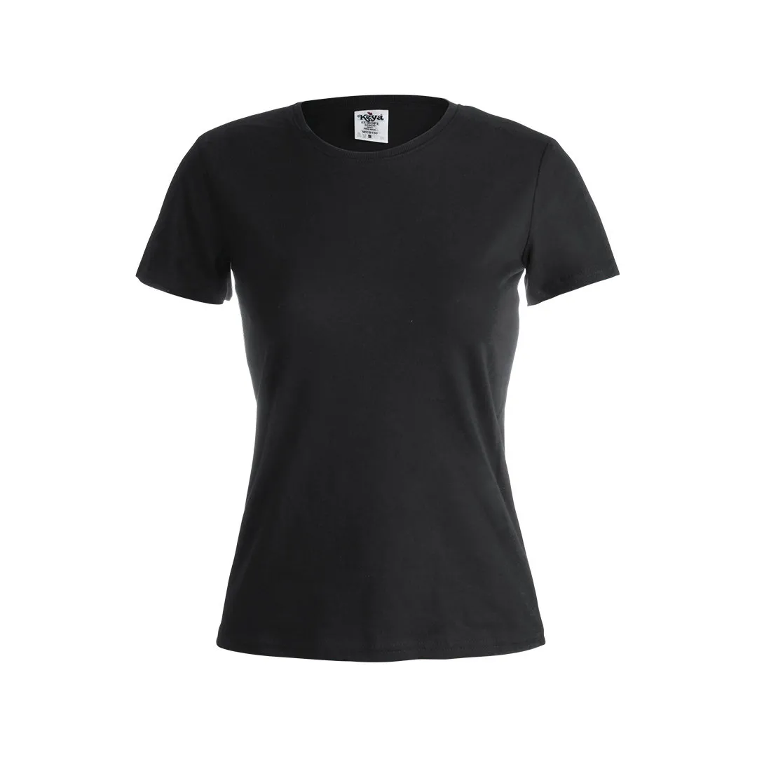 CAMISETA MUJER COLOR -KEYA- WCS150 NEGRO