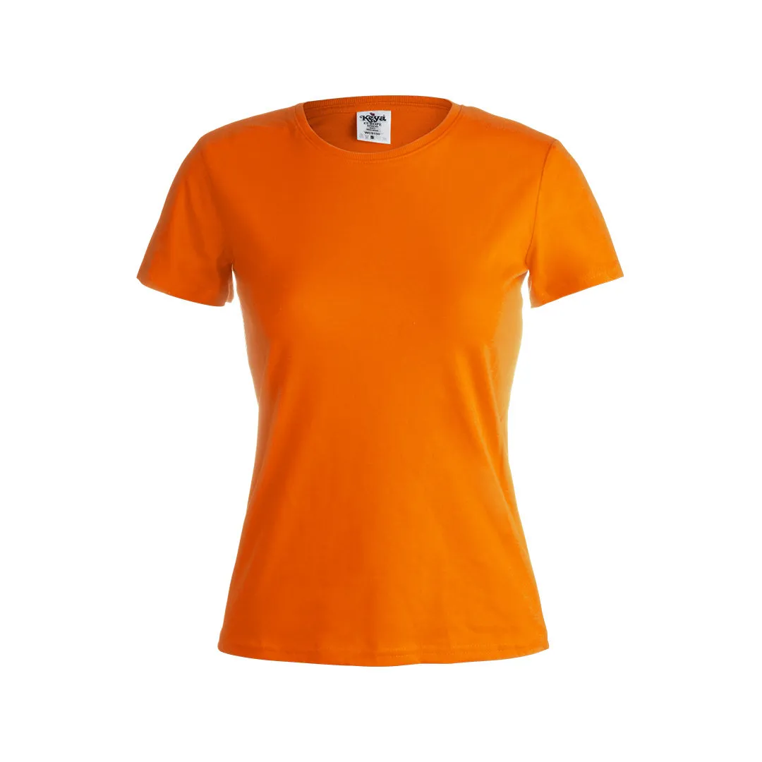CAMISETA MUJER COLOR -KEYA- WCS150 NARANJA