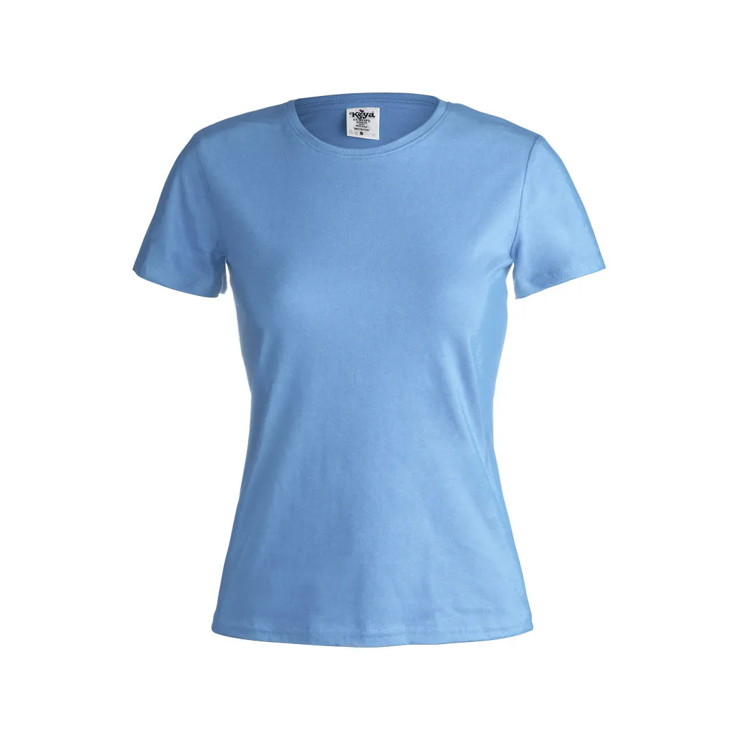CAMISETA MUJER COLOR -KEYA- WCS150 AZUL CLARO