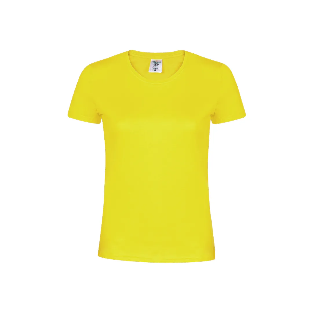 CAMISETA MUJER COLOR -KEYA- WCS180 AMARILLO
