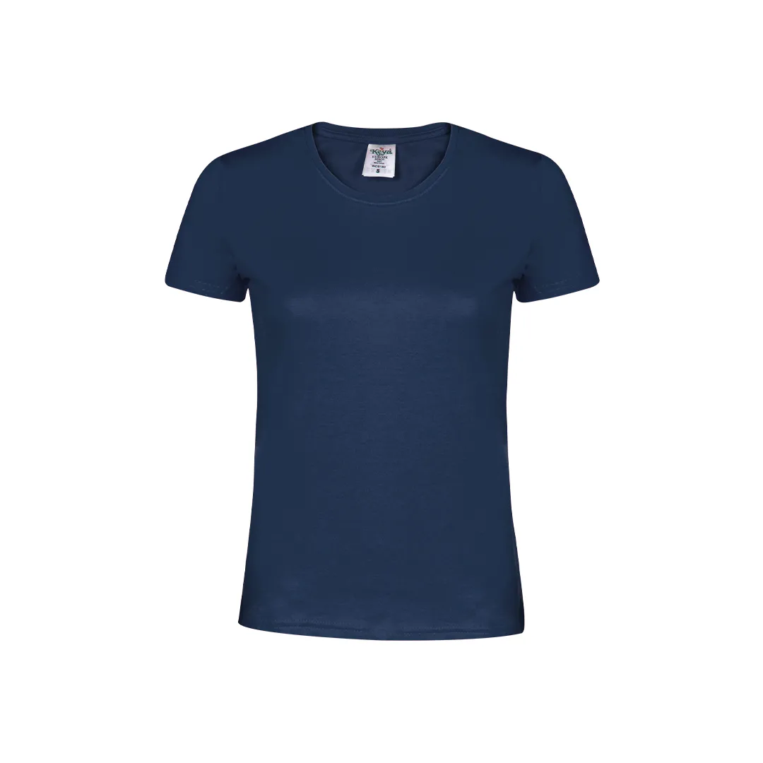 CAMISETA MUJER COLOR -KEYA- WCS180 MARINO