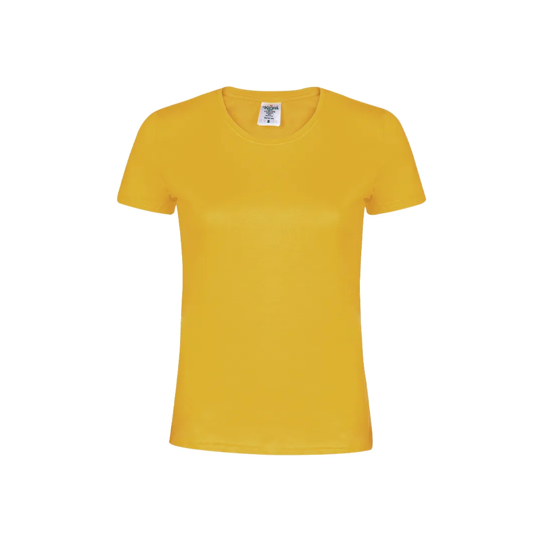 CAMISETA MUJER COLOR -KEYA- WCS180 DORADO