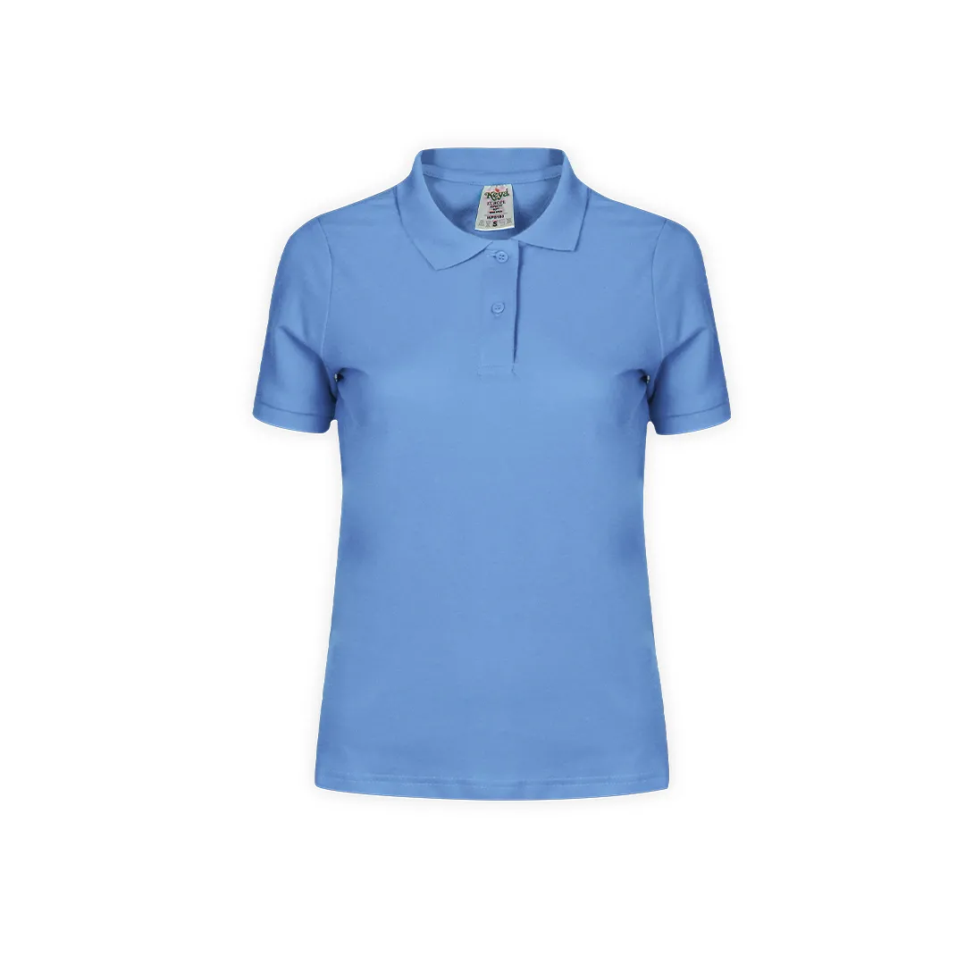POLO MUJER COLOR -KEYA- WPS180 AZUL CLARO