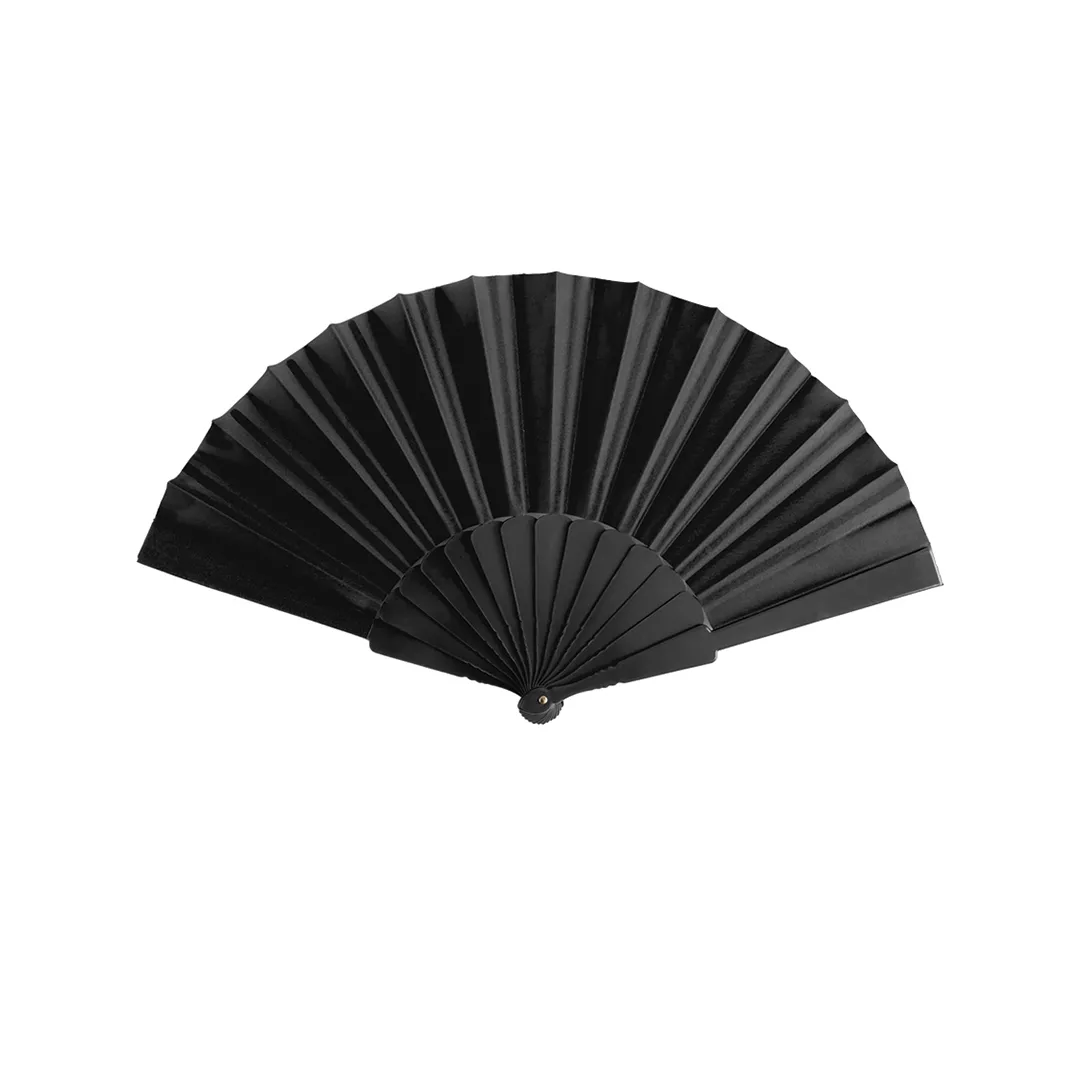 ABANICO TELA NEGRO