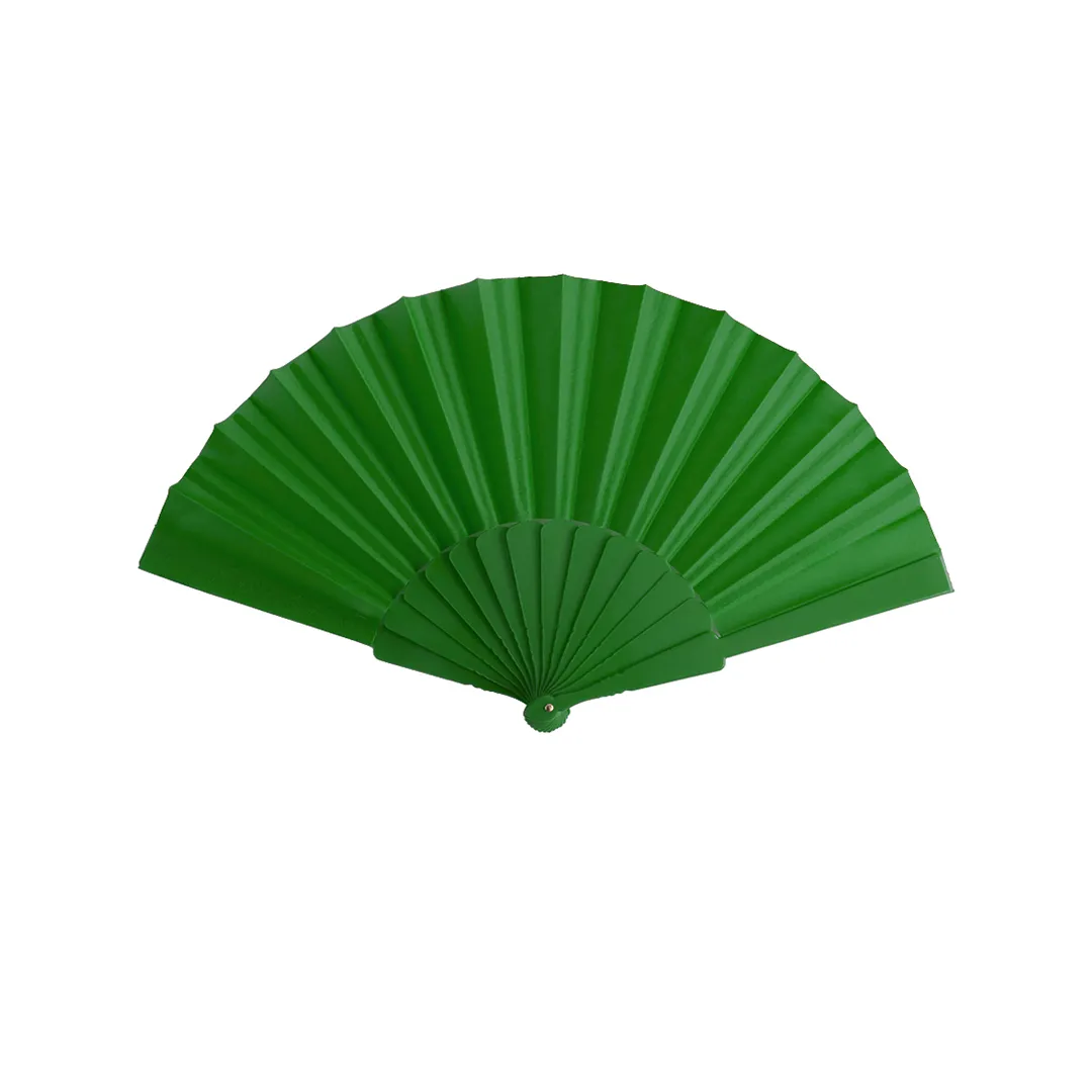 ABANICO TELA VERDE