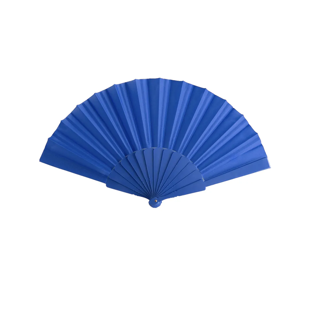 ABANICO TELA AZUL