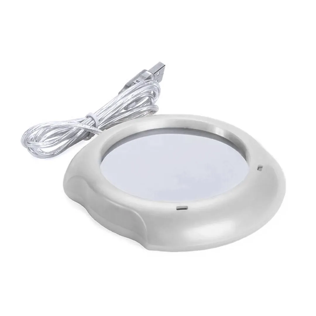 CALENTADOR TAZAS MUG PLATEADO