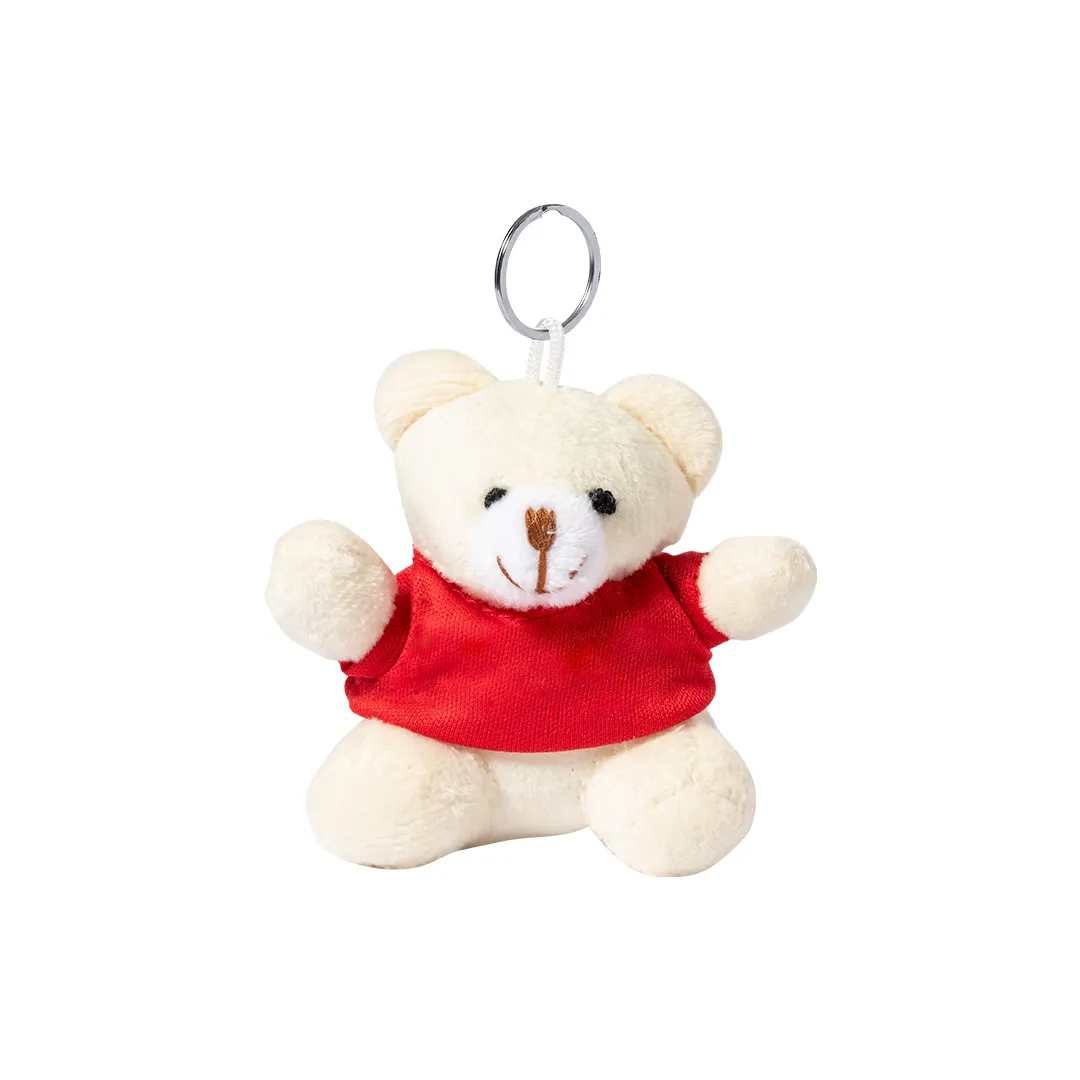 LLAVERO PELUCHE TEDCHAIN ROJO