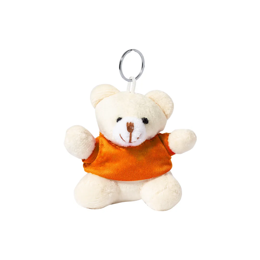 LLAVERO PELUCHE TEDCHAIN NARANJA