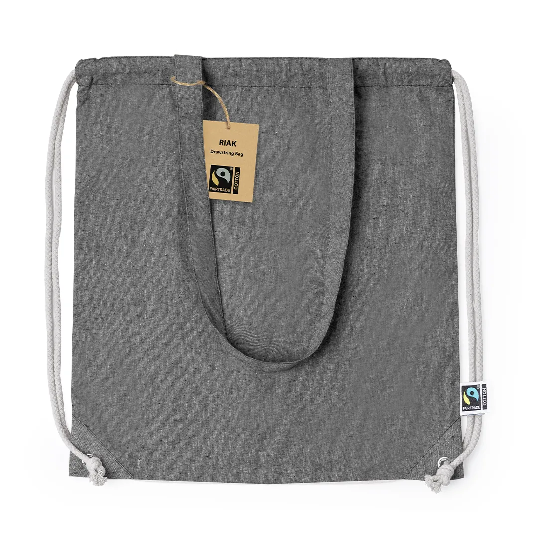 Bolsa Mochila Riak Fairtrade NEGRO