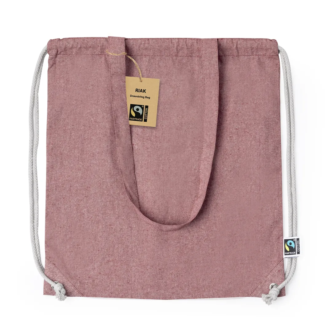 Bolsa Mochila Riak Fairtrade ROJO
