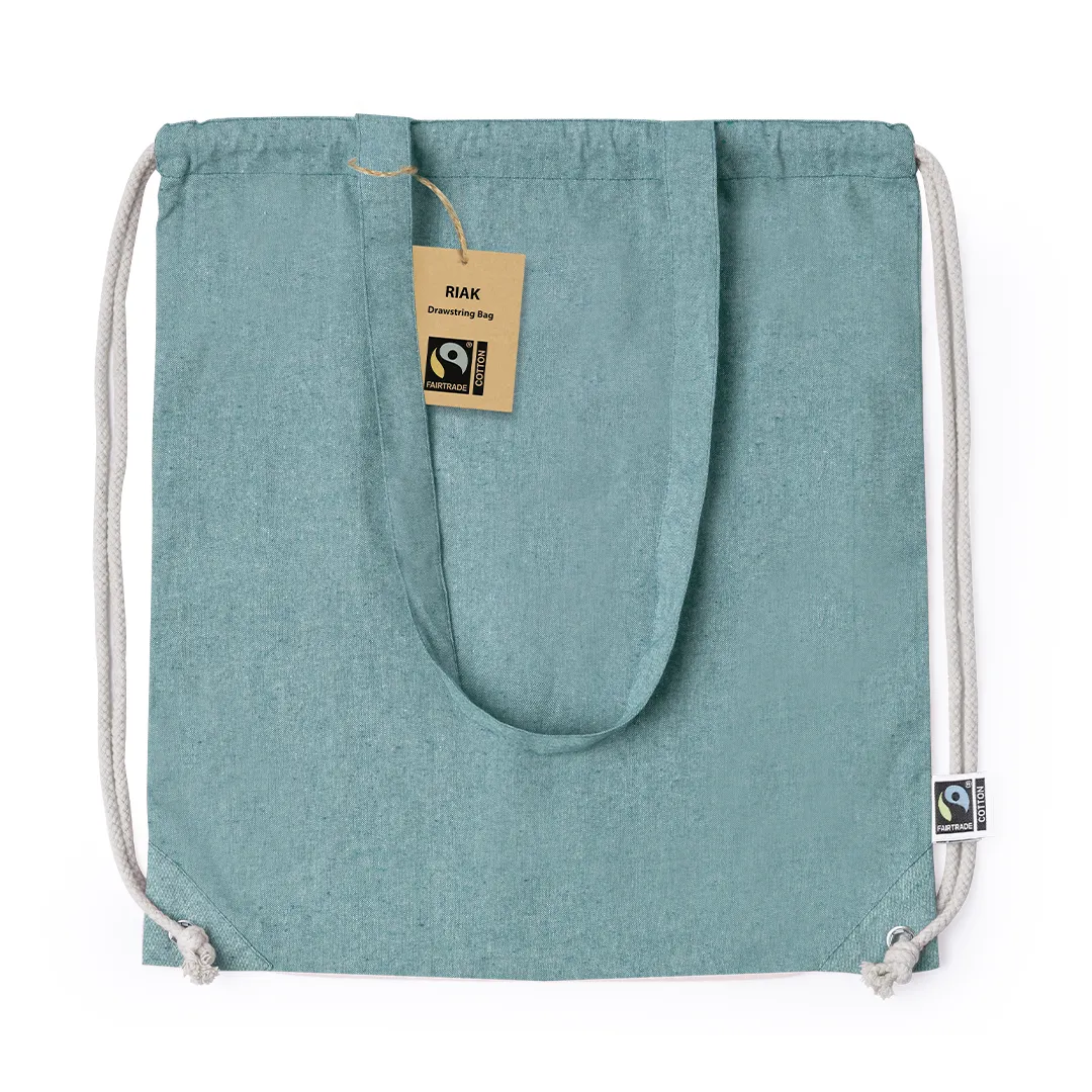 Bolsa Mochila Riak Fairtrade VERDE