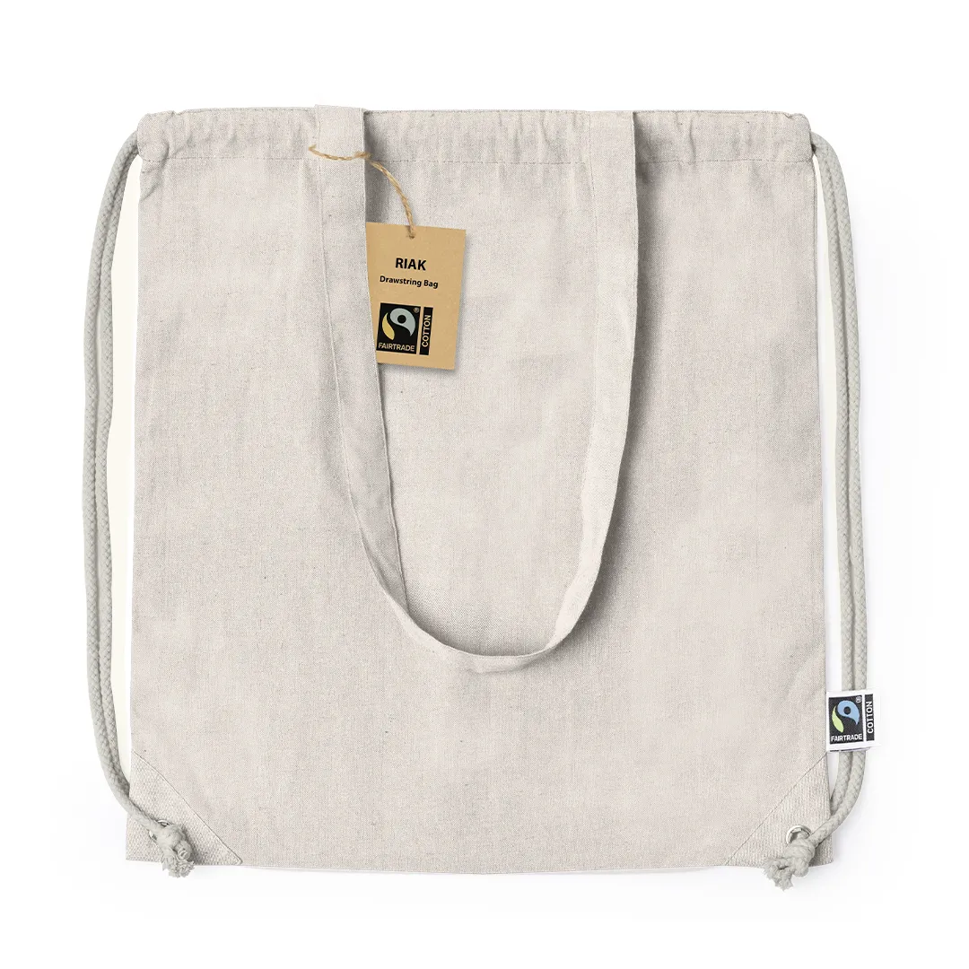 Bolsa Mochila Riak Fairtrade NATURAL