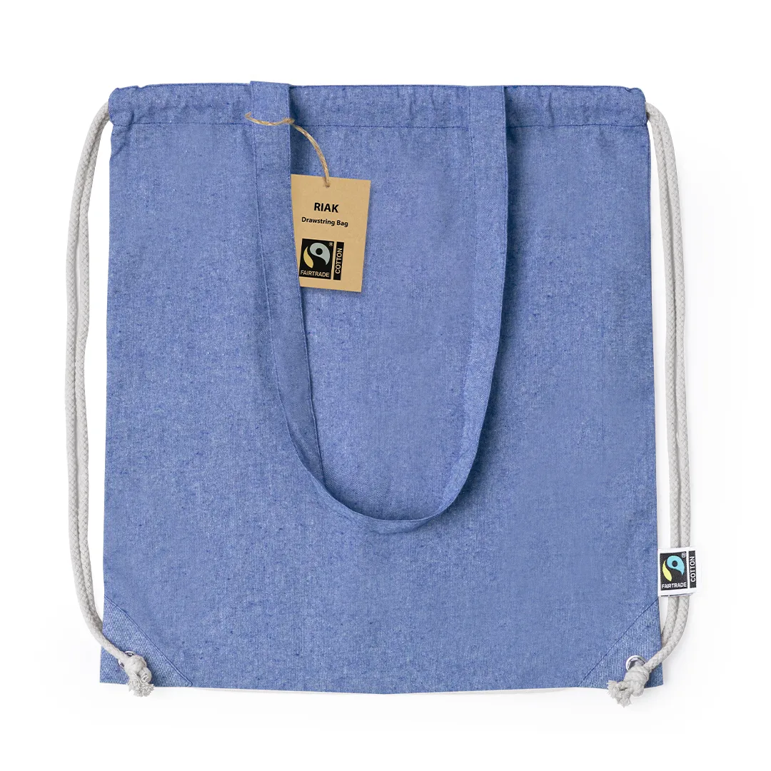 Bolsa Mochila Riak Fairtrade AZUL