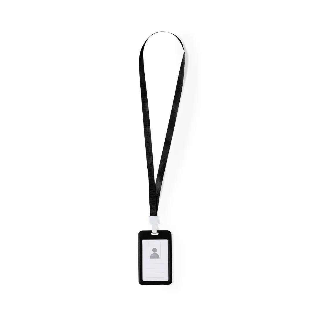 Identificador Lanyard Fleck NEGRO