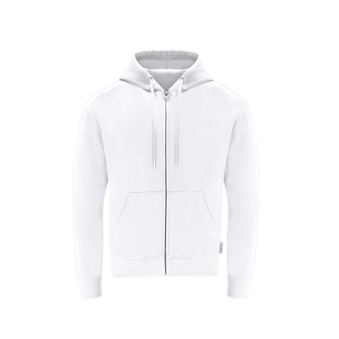 Sudadera Adulto Capucha + Cremallera Walder BLANCO