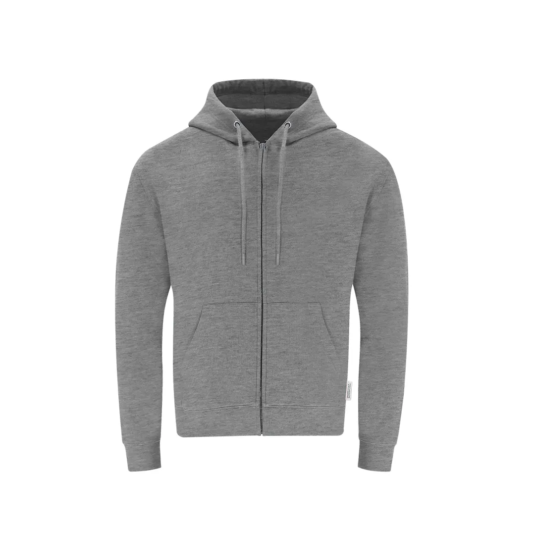 Sudadera Adulto Capucha + Cremallera Walder GRIS
