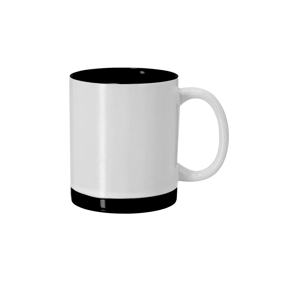 Taza Sublimación Rayar NEGRO