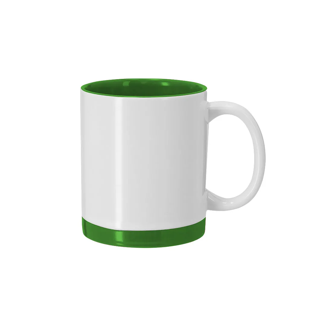 Taza Sublimación Rayar VERDE