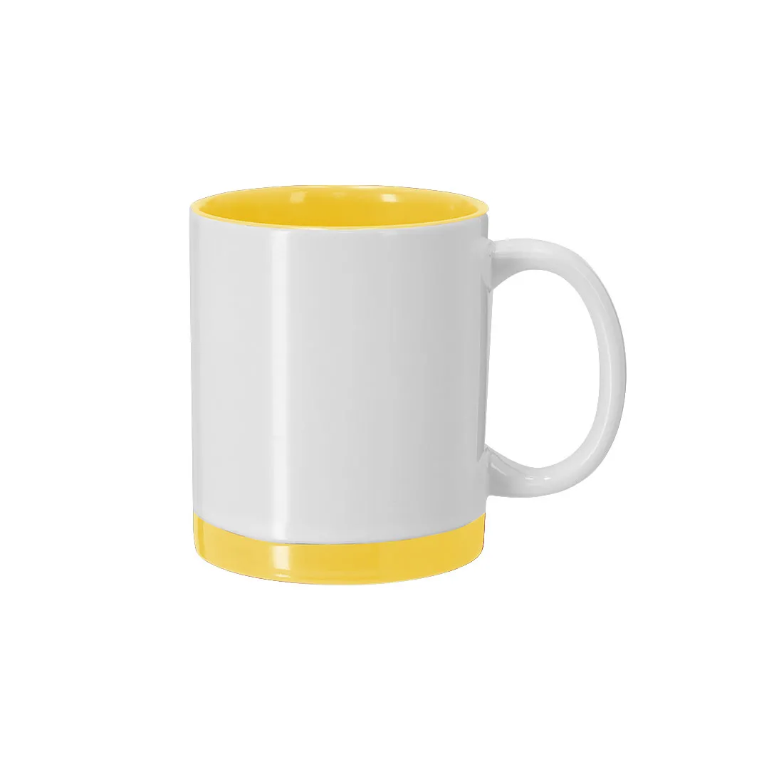 Taza Sublimación Rayar AMARILLO