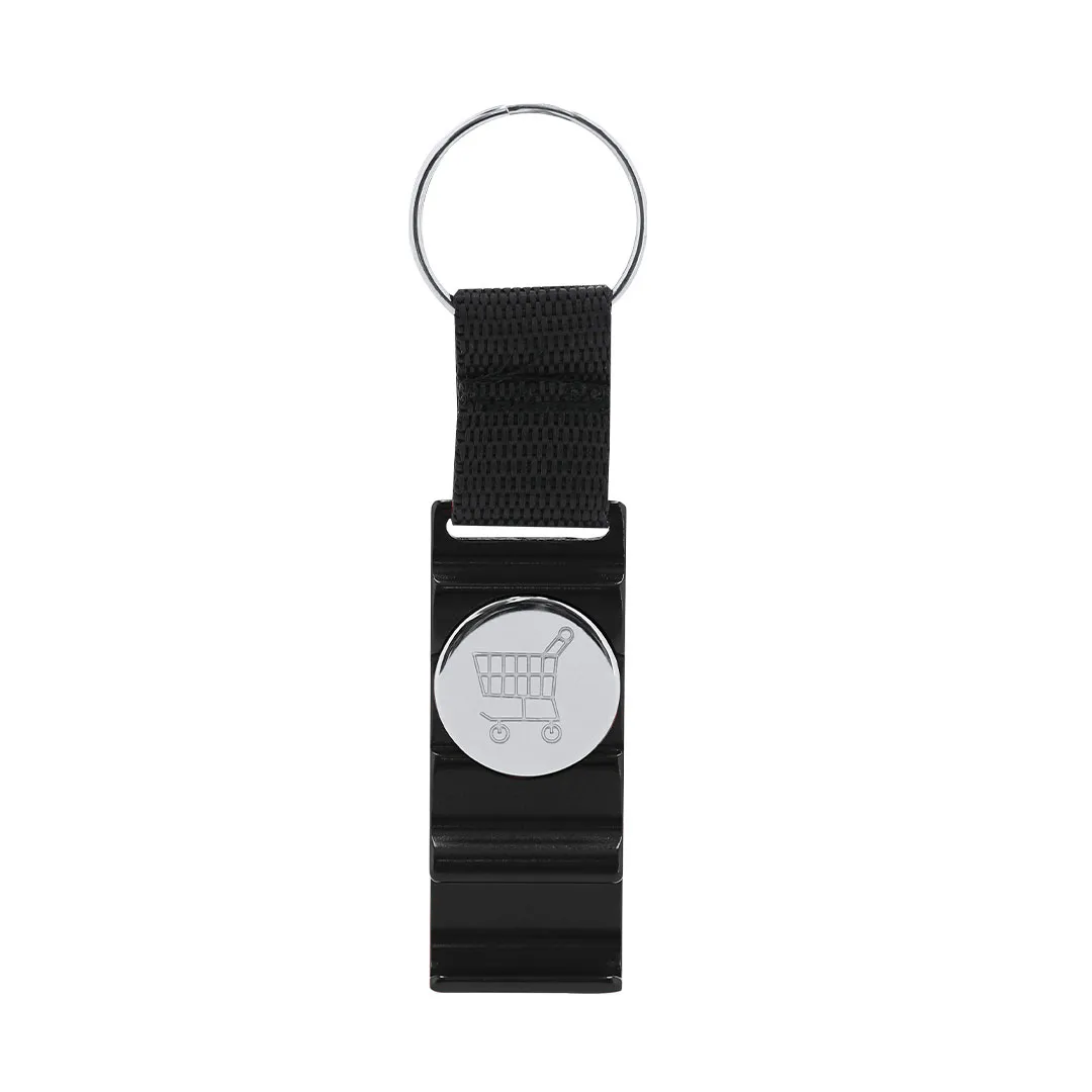 Llavero Moneda Soporte Nevin NEGRO