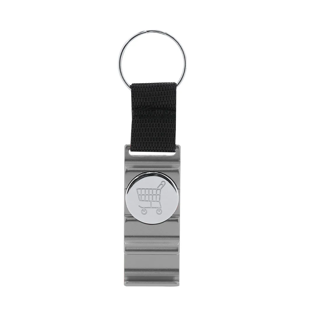 Llavero Moneda Soporte Nevin PLATEADO