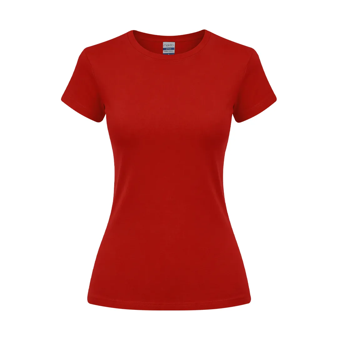 Camiseta Mujer Color Epika ROJO