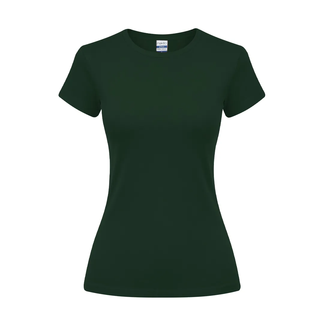 Camiseta Mujer Color Epika Verde Botella
