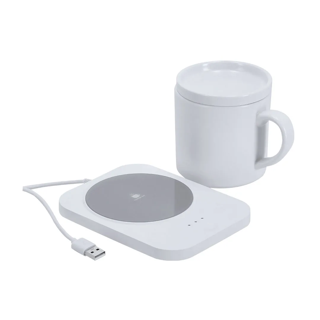 Calentador Tazas Cargador Wasoox BLANCO