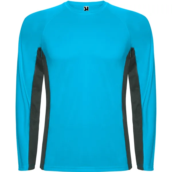 SHANGHAI L/S TURQUESA/PLOMO OSCURO