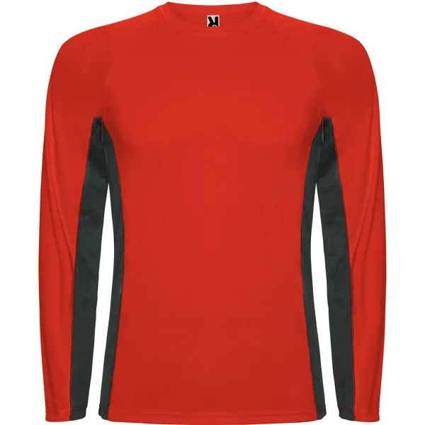 SHANGHAI L/S ROJO/PLOMO OSCURO