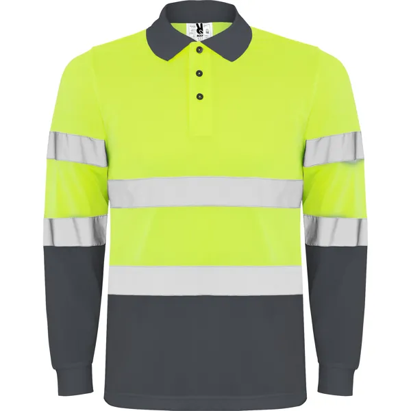 POLARIS L/S PLOMO/AMARILLO FLUOR