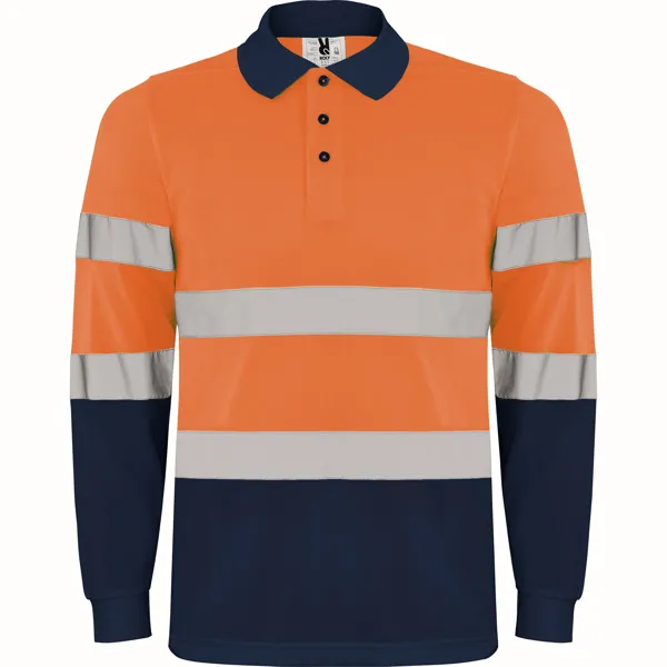POLARIS L/S MARINO/NARANJA FLUOR