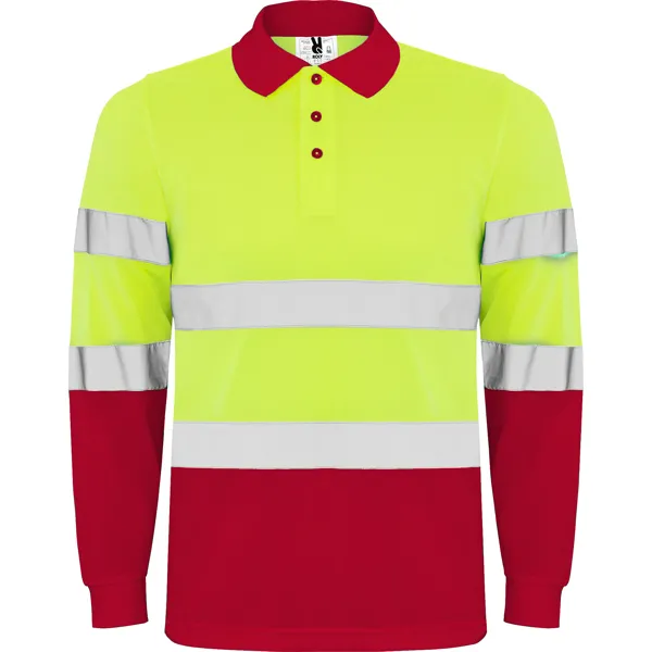 POLARIS L/S ROJO LABORAL/AMARILLO FLÚOR