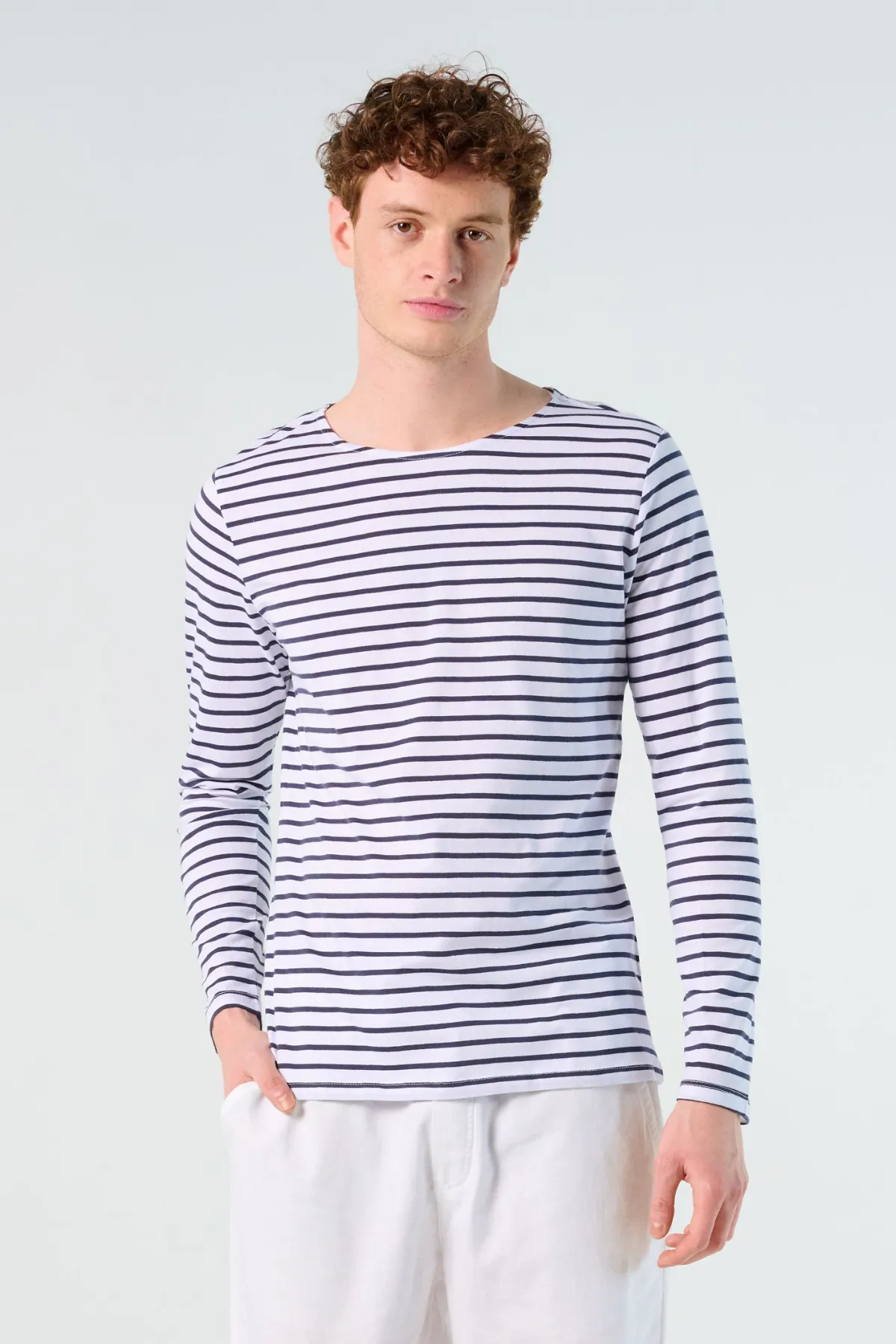 CAMISETA Sols Camiseta Hombre Manga Larga A Rayas SOL'S MARINE MEN