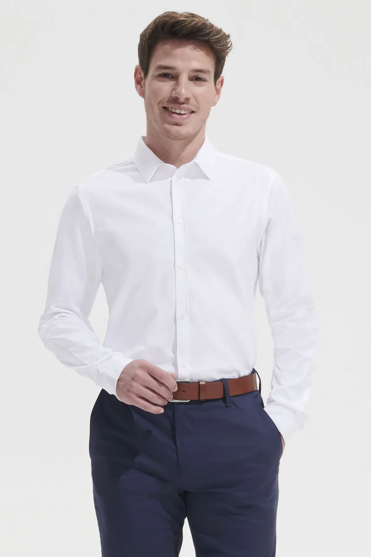 CAMISA Sols Camisa De Espiguilla De Hombre SOL'S BRODY MEN