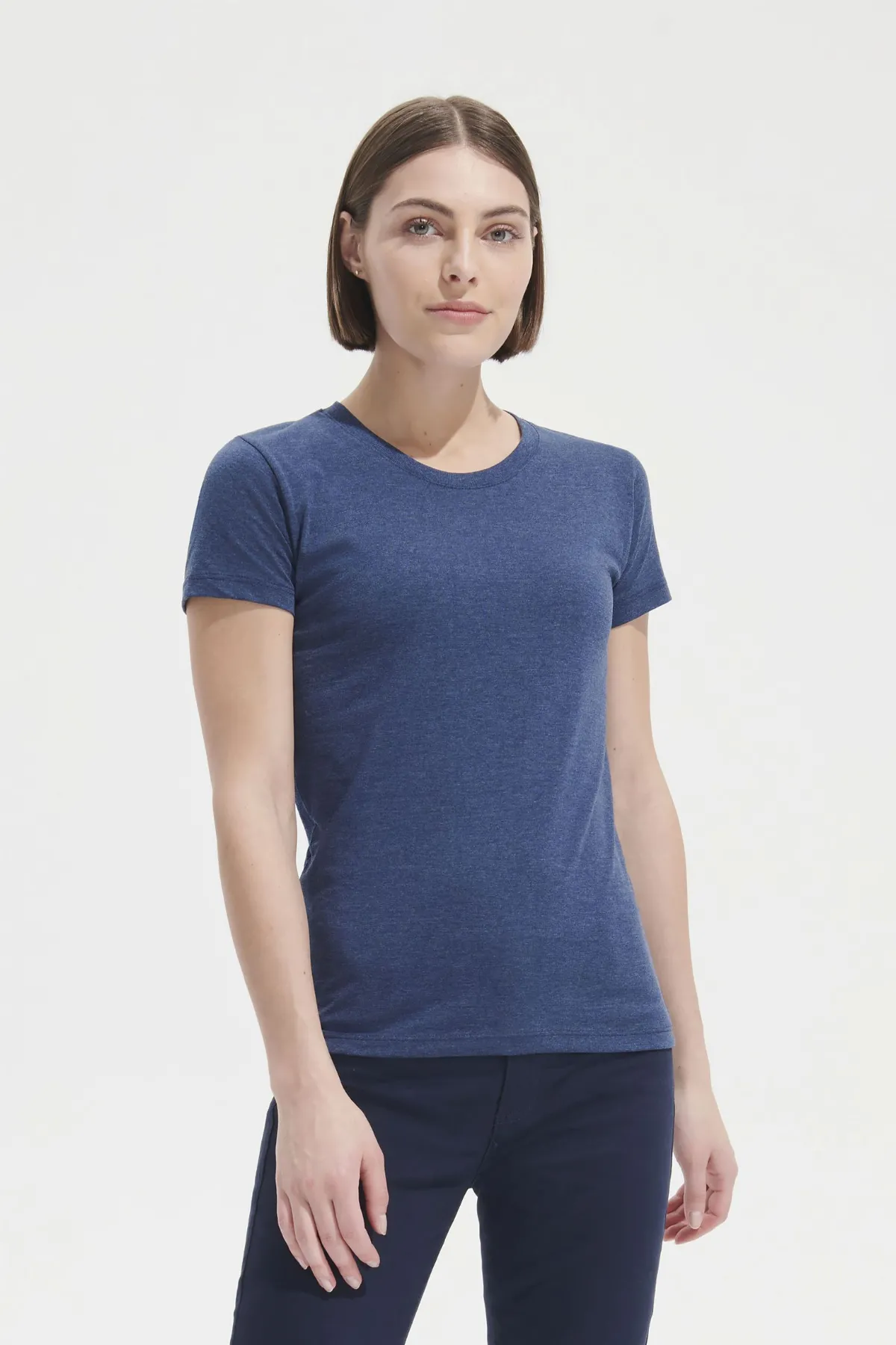 CAMISETA Sols Camiseta Ajustada De Mujer Con Cuello Redondo SOL'S REGENT FIT WOMEN