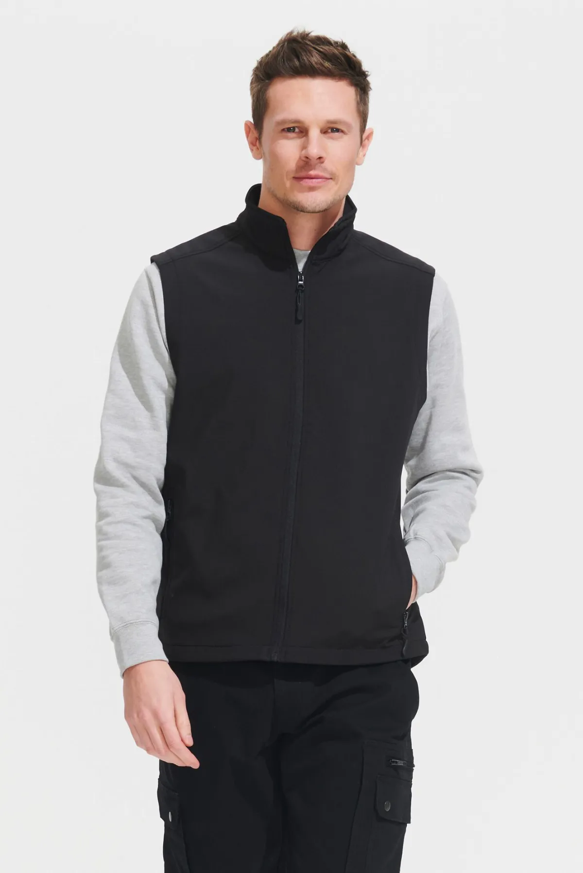 SOFTSHELL Sols Chaleco Softshell Para Hombre SOL'S RACE BW MEN