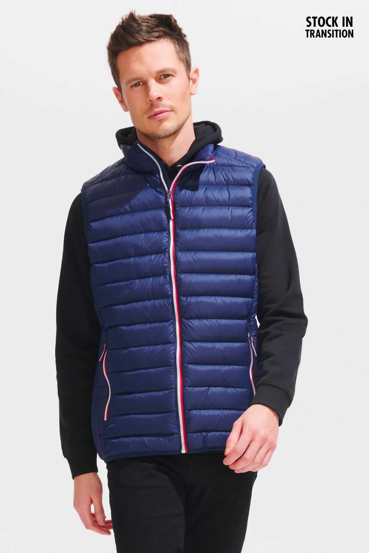 CHALECO ACOLCHADO Sols Chaleco Ligero Para Hombre SOL'S VICTOIRE BW MEN