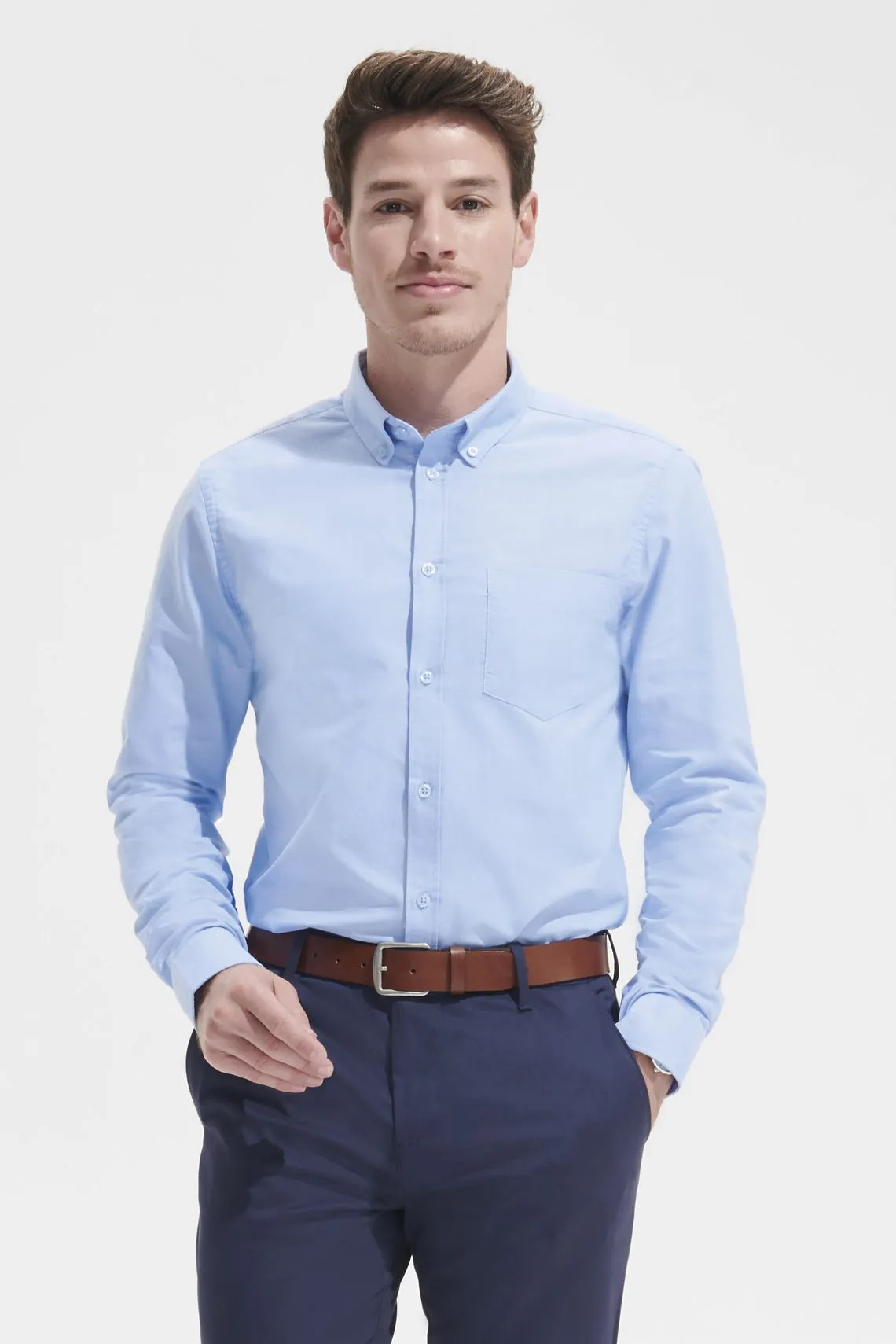 CAMISA Sols Camisa De Oxford De Hombre De Manga Larga SOL'S BOSTON FIT