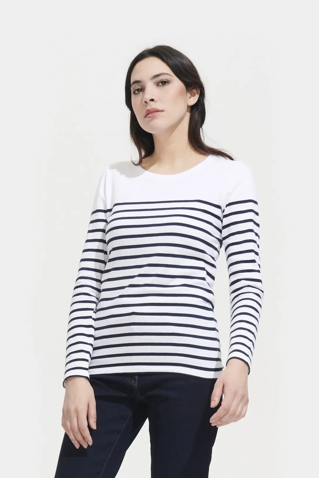 CAMISETA Sols Camiseta Rayada De Manga Larga Para Mujer SOL'S MATELOT LSL WOMEN
