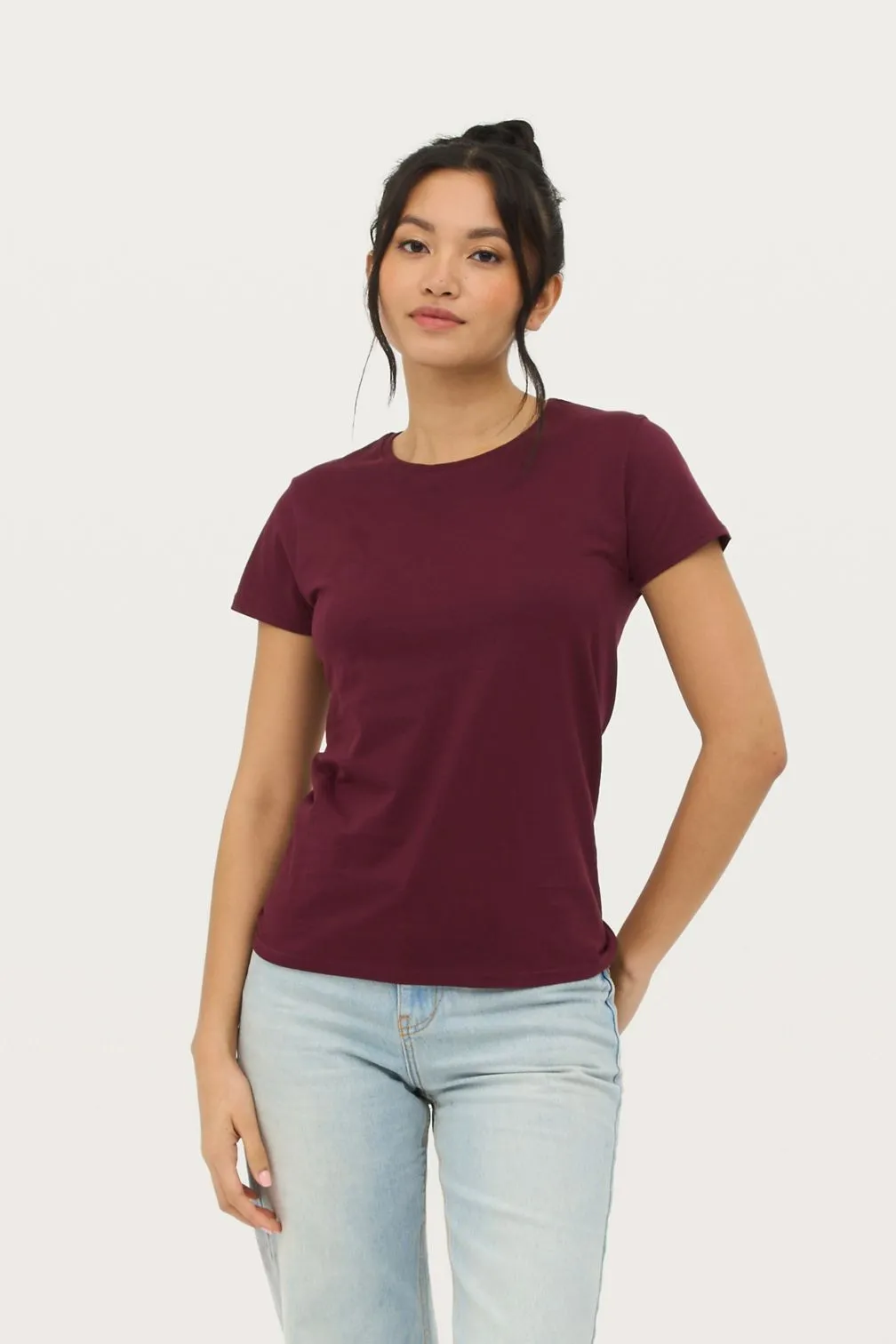 CAMISETA Sols Camiseta Mujer Ajustada De Punto Liso Y Cuello Redondo SOL'S PIONEER WOMEN