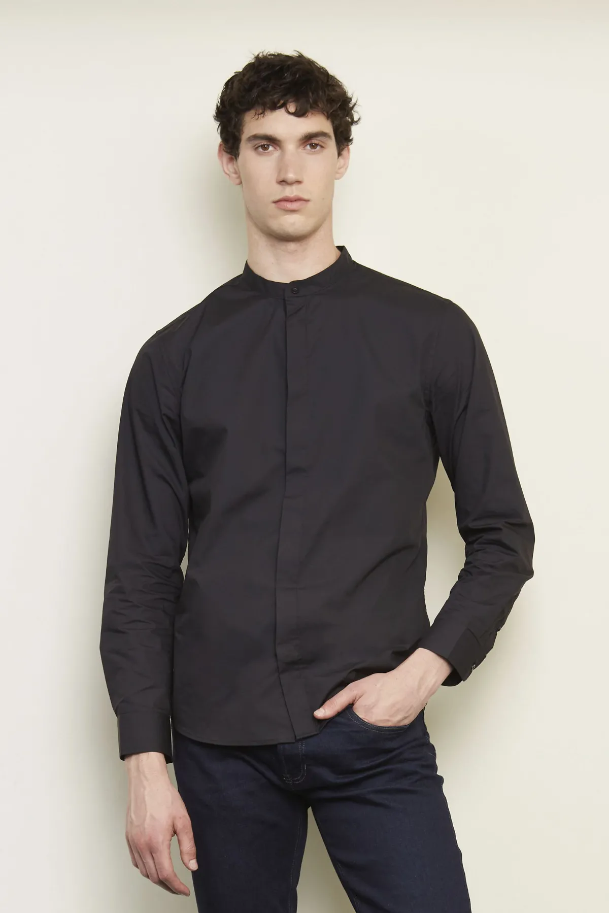CAMISA Sols Camisa De Hombre Con Cuello Mandarín NEOBLU BART MEN