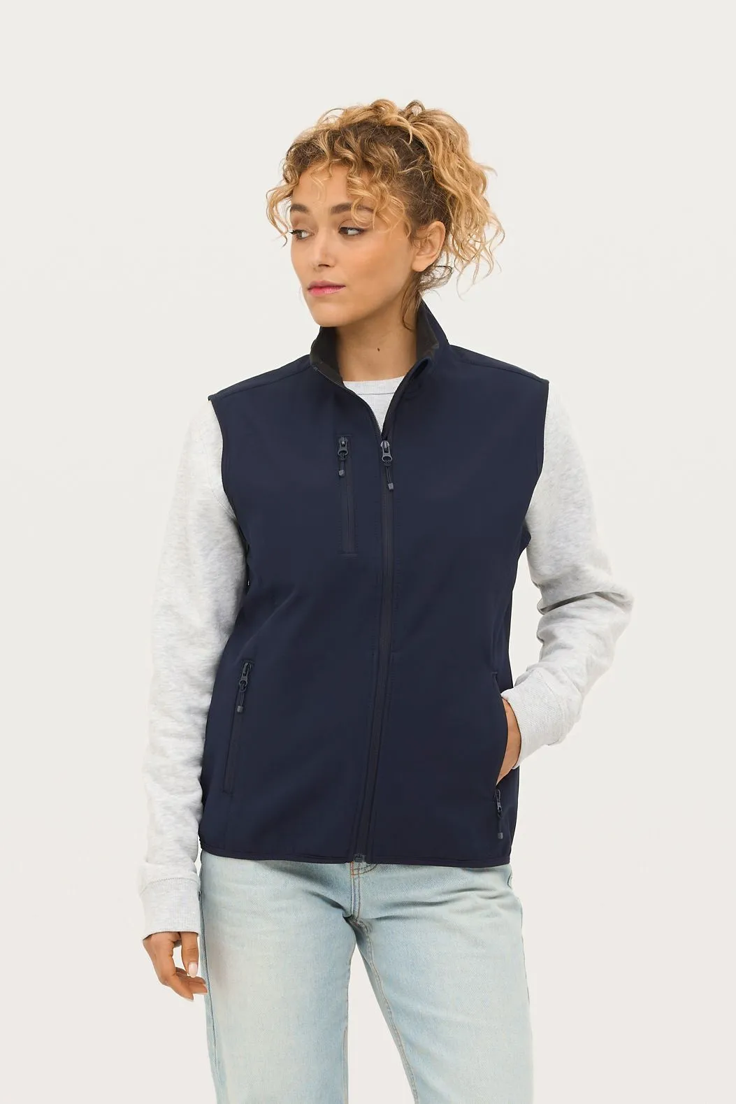 SOFTSHELL Sols Chaleco Softshell Para Mujer SOL'S FALCON BW WOMEN