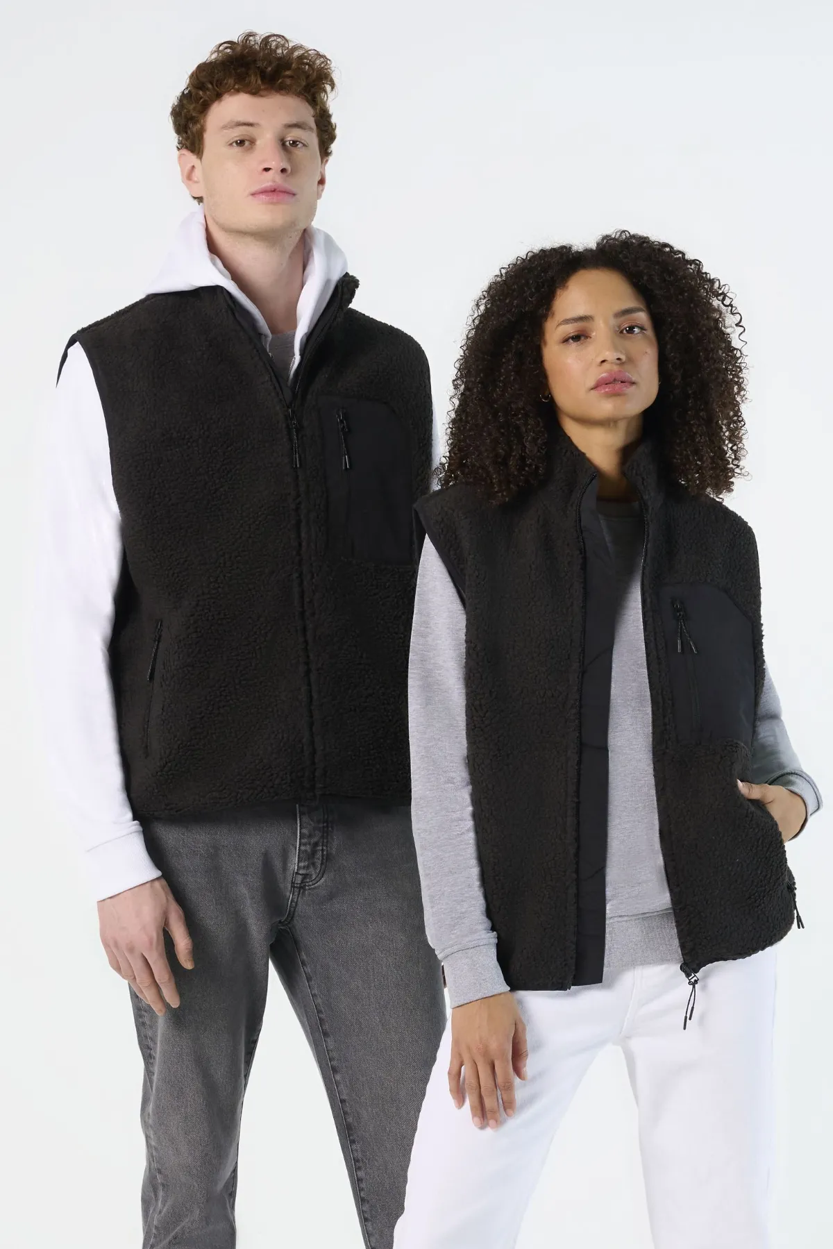 CAZADORA Y PARKA Sols Chaleco Unisex Sherpa SOL'S FURY BW