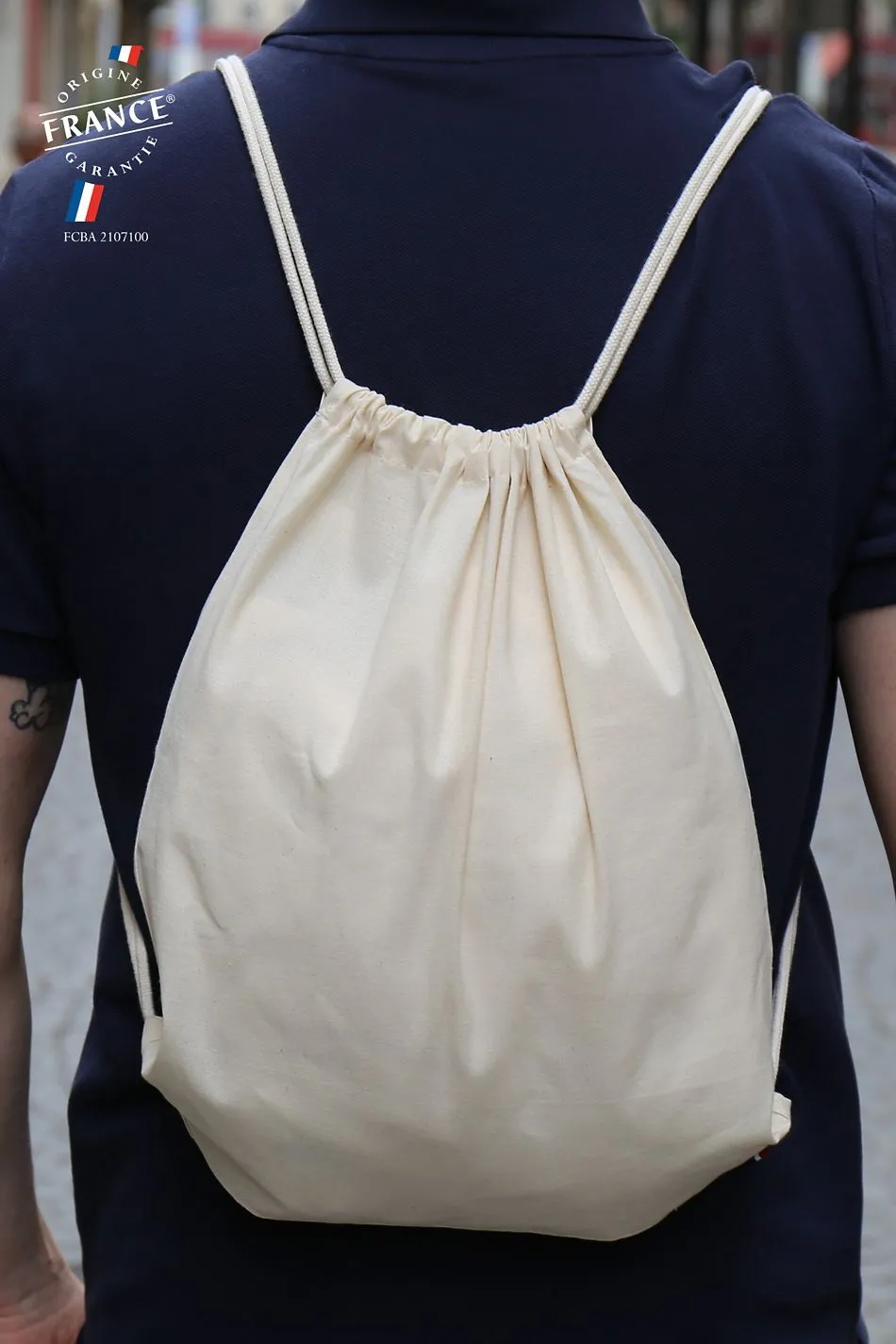 BOLSAS Sols Mochila Con Cordones Fabricada En Francia ATF COME