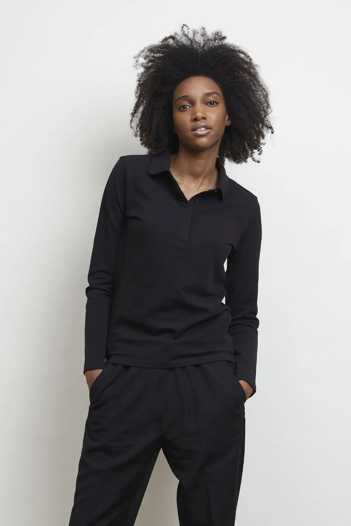POLO Sols Polo Mujer Manga Larga Con Tapeta Oculta NEOBLU OWEN LSL WOMEN
